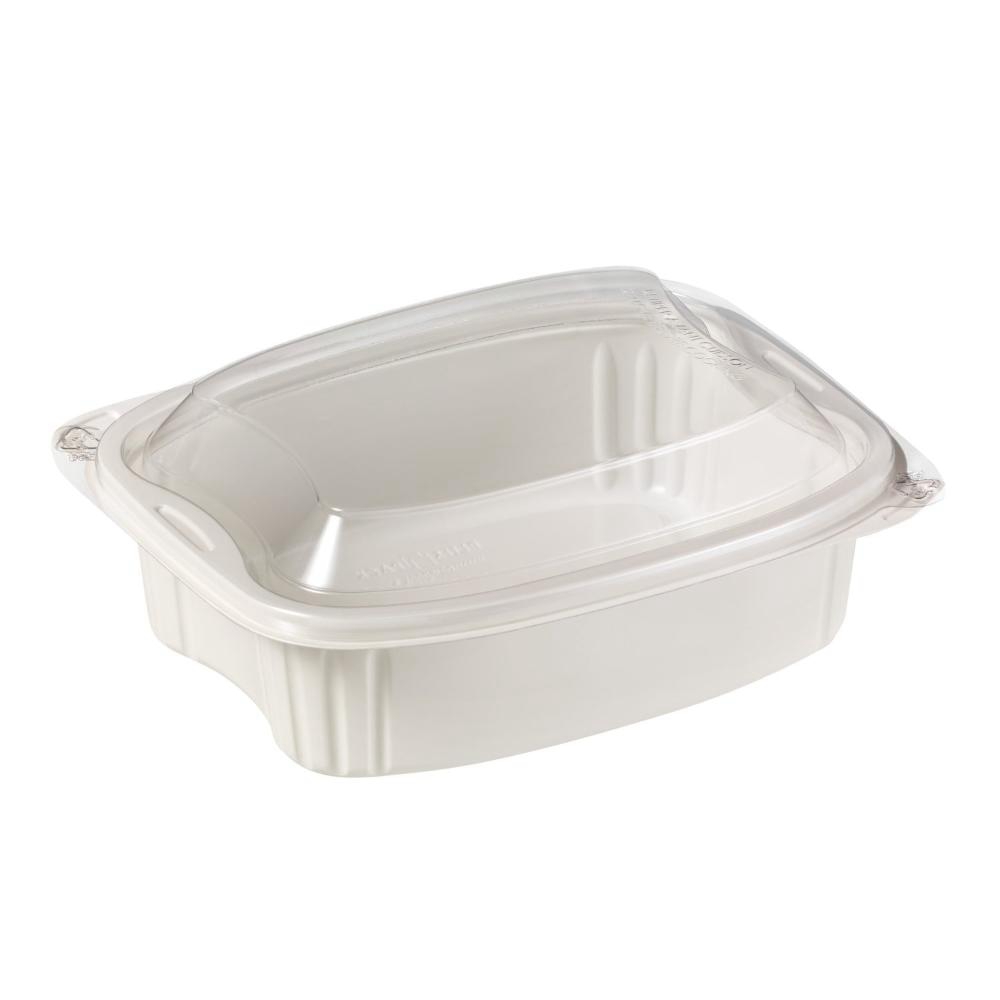 Polypropylene Ivory 900 mL Microwave Container