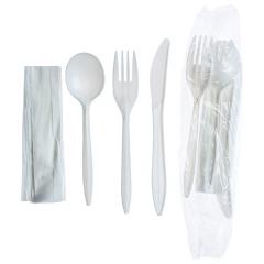 FOOD KIT KNIFE/FORK/SOUP SP/NAPKIN PP