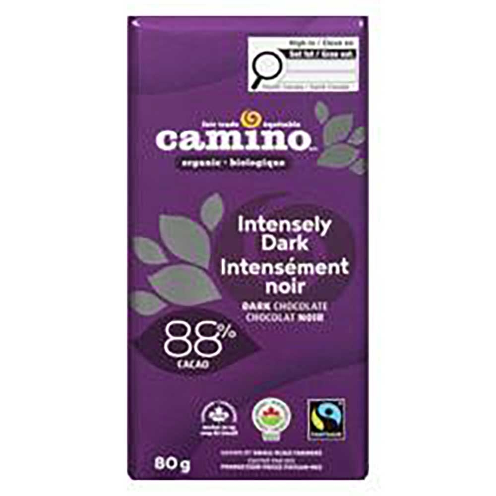 Organic 88 Percent Cacao Intensely Dark Chocolate Bar