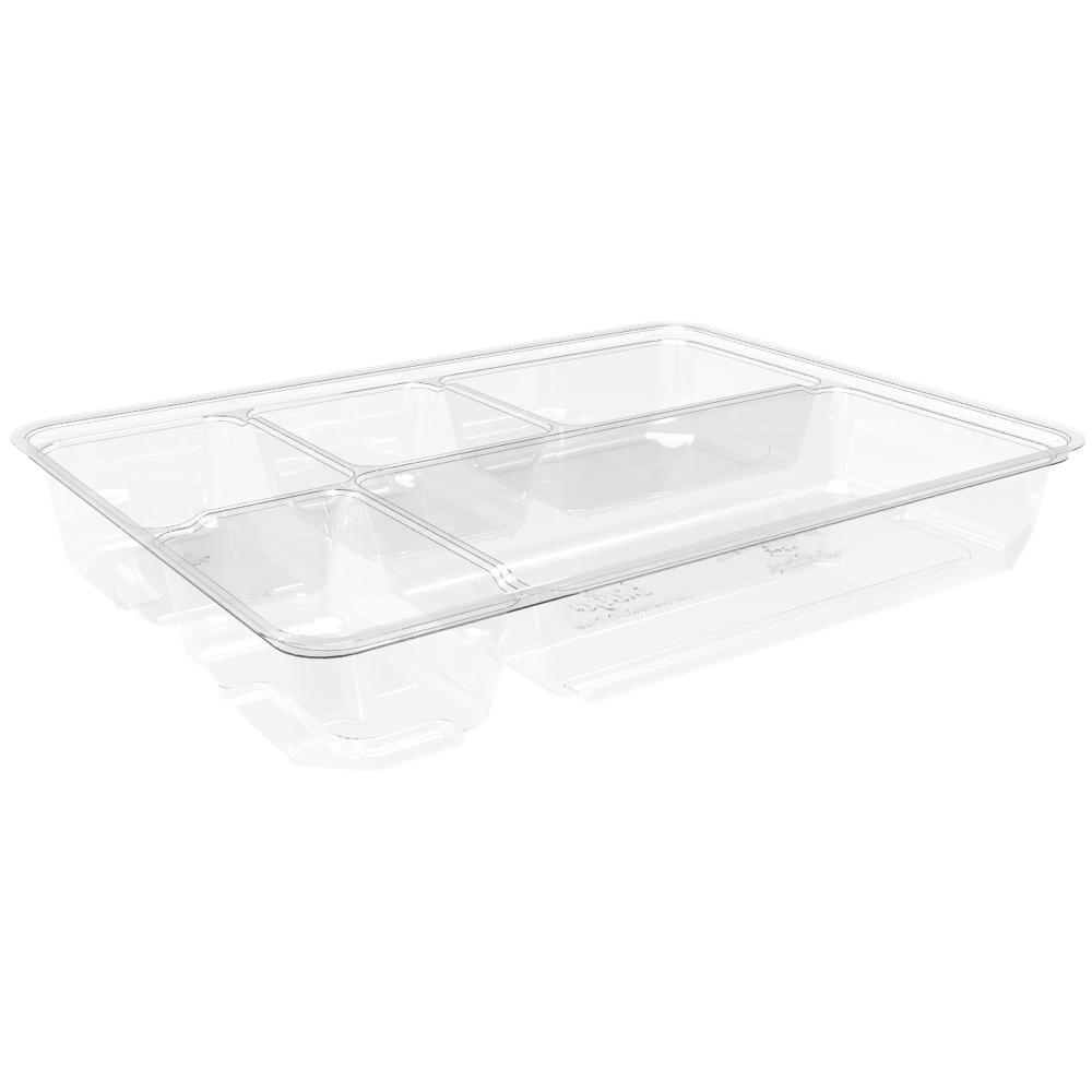 Plastic Clear 7 oz 5 Compartment Container