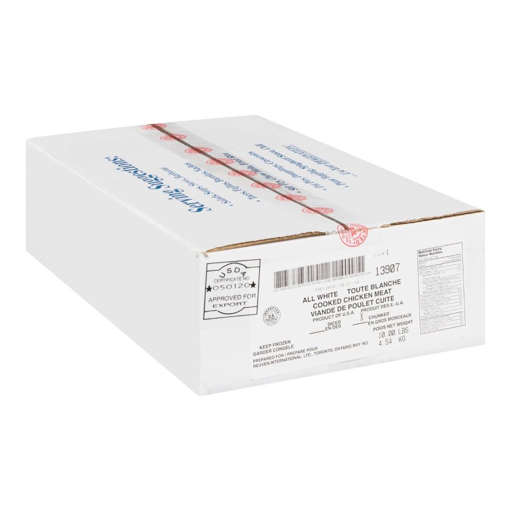 White Cooked Chicken Meat Pieces