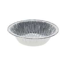 Full Curl Aluminum Silver Casserole Pot Pie, 7.5 Ounce Capacity