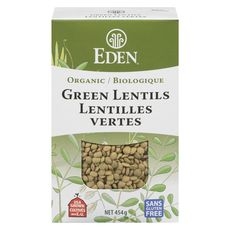 Lentilles vertes biologiques, 454 grammes
