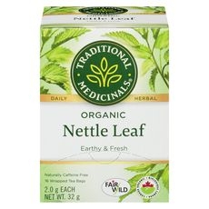 Sachets de tisane biologique à base de feuilles d'ortie, 16 pièces
