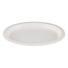8 5/8 x 11 inch White Paper Plate, 125 count