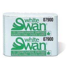 White 1 Ply 8 Fold Dinner Napkin, 250 count