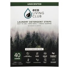 Unscented Laundry Detergent Strips, 40 count