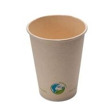 Compostable Bamboo Hot Cup, 12 Ounce Capacity