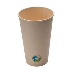 Compostable Bamboo Hot Cup, 16 Ounce Capacity