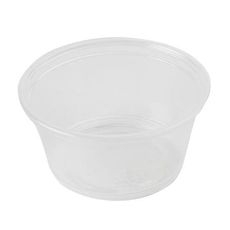 Recyclable Clear Polypropylene Portion Cup, 2 Ounce Capacity
