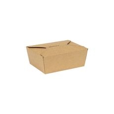 Number 8 Innobox Edge Brown Kraft Poly Coated Inside Paper Box, 29 Fluid Ounce Capacity