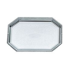 47263 Odyssey Chrome Plated 8-Sided Tray, 20 x 13.75 x 0.905 inch