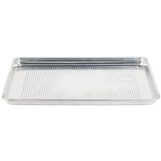 5303P Wear Ever Heavy-Duty 18 Gauge Aluminum Half Size Perforated Sheet Pan with Natural Finish