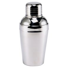 3 Piece Stainless Steel Cocktail Shaker, 8 Ounce Capacity