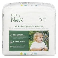 Couches pour bébé taille 5 pour bébés de 24 à 55 livres, 22 unités