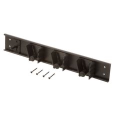4073100 Roll N Grip ABS Black Mop and Broom Holder, 18 inch Length