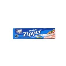 Medium Zipper Freezer Bag, 20 count
