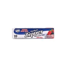 Medium Premium Zipper Freezer Bag, 10 count