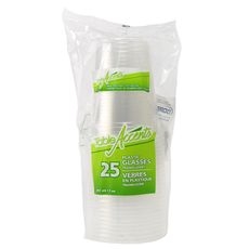 7 Ounce Clear Plastic Glasses, 25 count