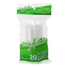 2 Ounce Clear Multi-Purpose Mini Cup and Lid, 20 count