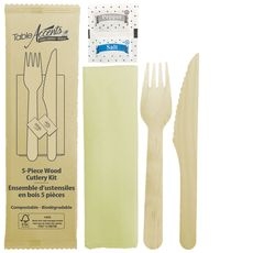 Birch Wood 5-Piece Food Kit