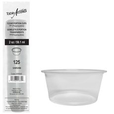 Clear Polypropylene Portion Cup, 2 Ounce