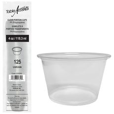 Clear Polypropylene Portion Cup, 4 Ounce