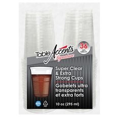 Signature 10 Ounce Super Clear & Extra Strong Polyethylene Cup, 36 count