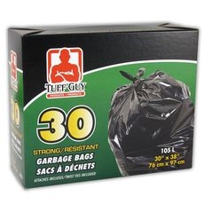 Black Outdoor Bag, 30 count