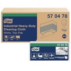 White 1 Ply Industrial Heavy Duty Cleaning Cloth, 14 x 16.34 inch