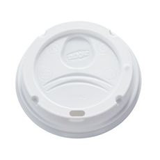 White Wisesize Dome Lid Fits 10 and 16 Ounce Perfectouch Cup and 12 and 20 Ounce Hot Cup, 50 count