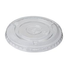 Plastic Clear Straw Slotted Lid for Pete Plastic Cold Cup, 100 count