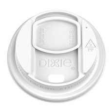 White Slider Lid for 10/12/16/20 Ounce Hot Cup, 100 count
