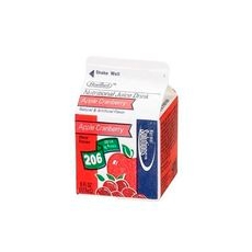 206 Boisson nutritionnelle au jus de pomme et de canneberge, 50 pièces