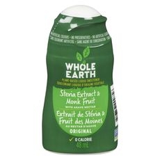 WHOLE EARTH STEVIA & MONK FRUIT SWEETENING LIQUID 12/48 ML