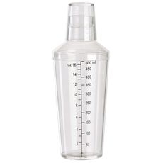 BS-16PC Clear Plastic Cocktail Shaker, 16 Ounce