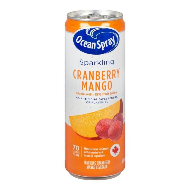 Sparkling Cranberry Mango Beverage