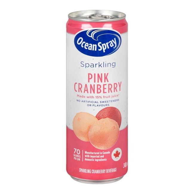 Sparkling Pink Cranberry Beverage
