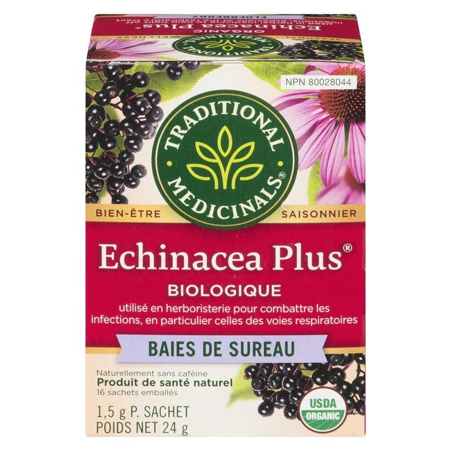 Organic Echinacea Plus Elderberry Wellness Tea