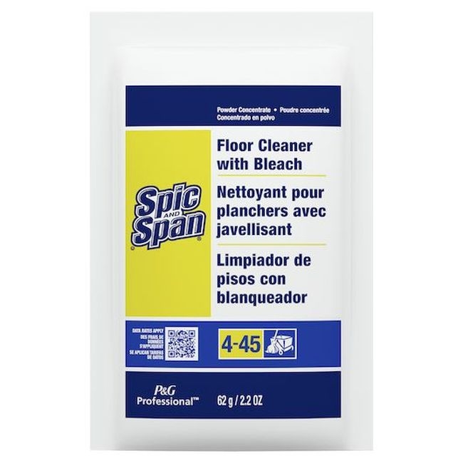 Floor Cleaner with Bleach Powder Packet