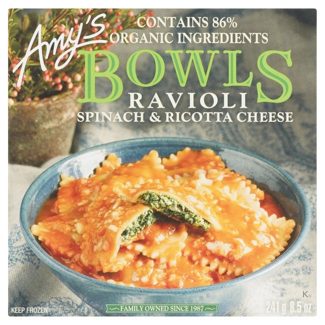 Spinach And Ricotta Cheese Ravioli Bowl