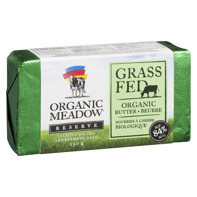 Organic Grass Fed 84 Percent Milk Fat Lightly Salted Butter