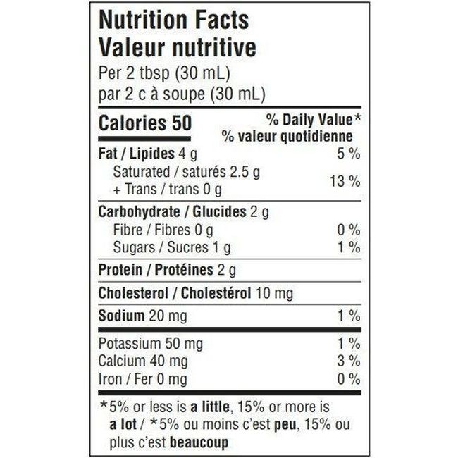 Organic 14 Percent Milk Fat Sour Cream