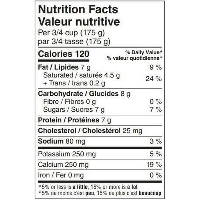 Organic Plain 3.8 Percent Milk Fat Probiotic Yogurt