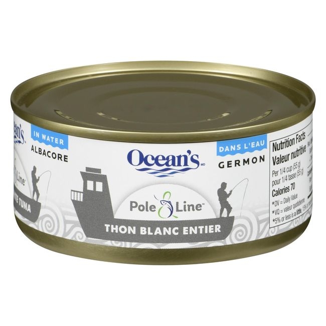 Pole and Line Solid White Albacore Tuna in Water