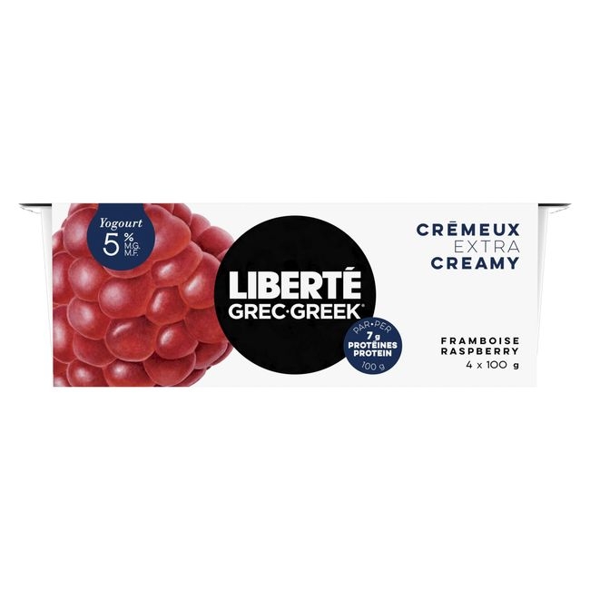 5 Percent Milk Fat Raspberry Extra Creamy Greek Yogurt