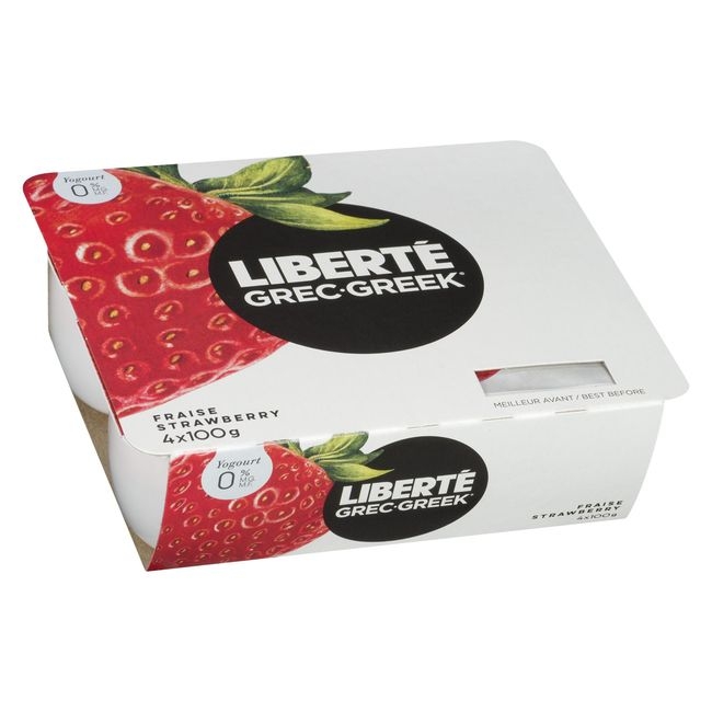 0 Percent Milk Fat Strawberry Greek Yogurt
