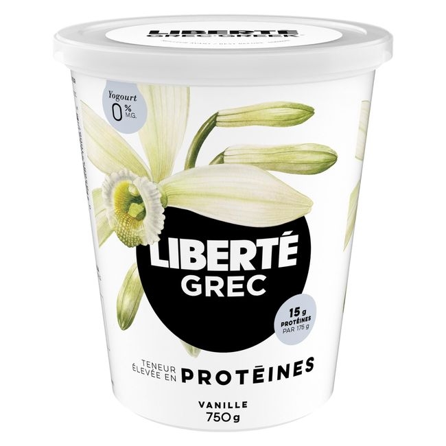 0 Percent Milk Fat Vanilla Greek Yogurt