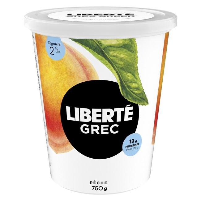 2 Percent Milk Fat Peach Greek Yogurt