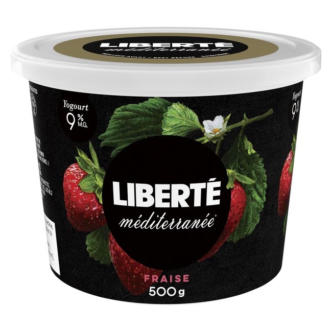 Mediterranee 9 Percent Milk Fat Strawberry Yogurt